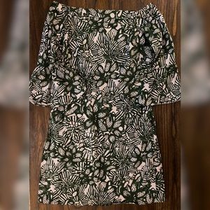 H&M Green and White Floral Dress